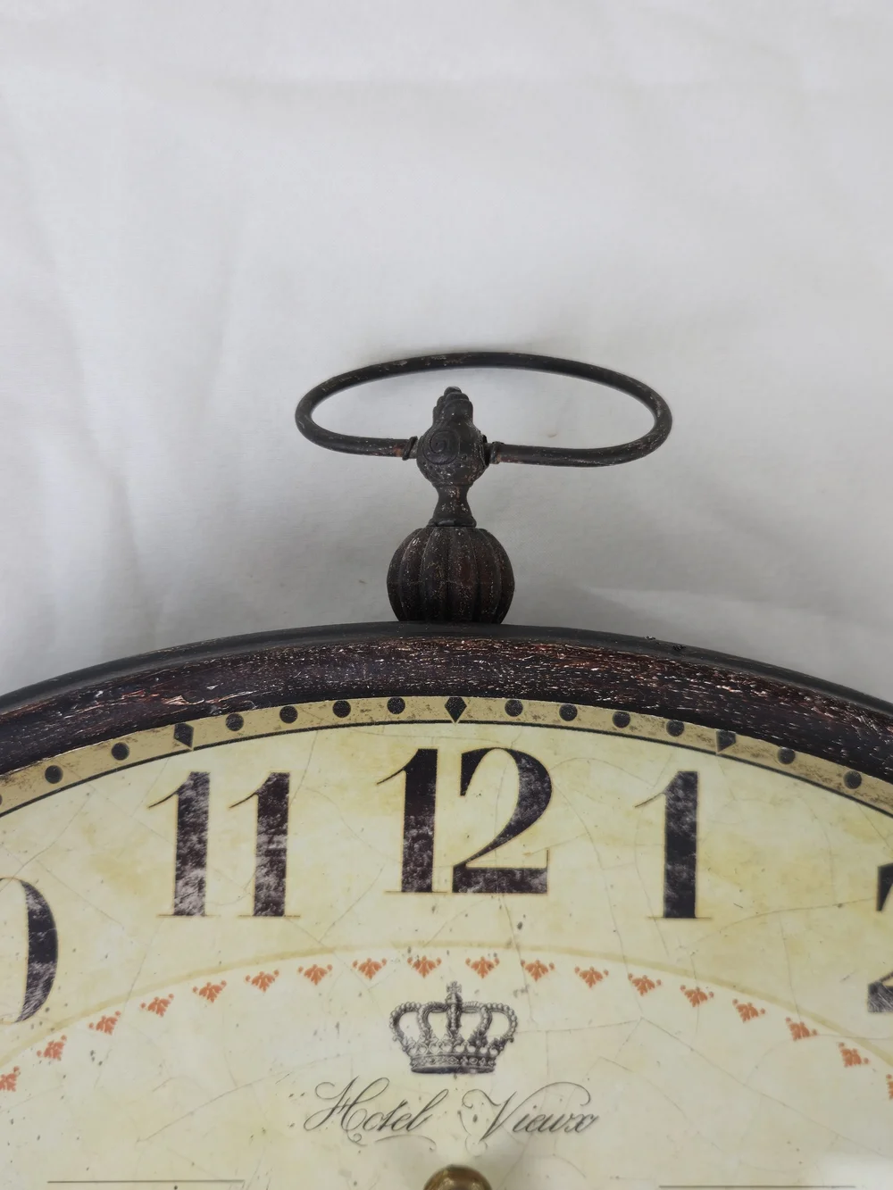 Vintage Style Hotel Vieux Oval Desk/Wall Clock